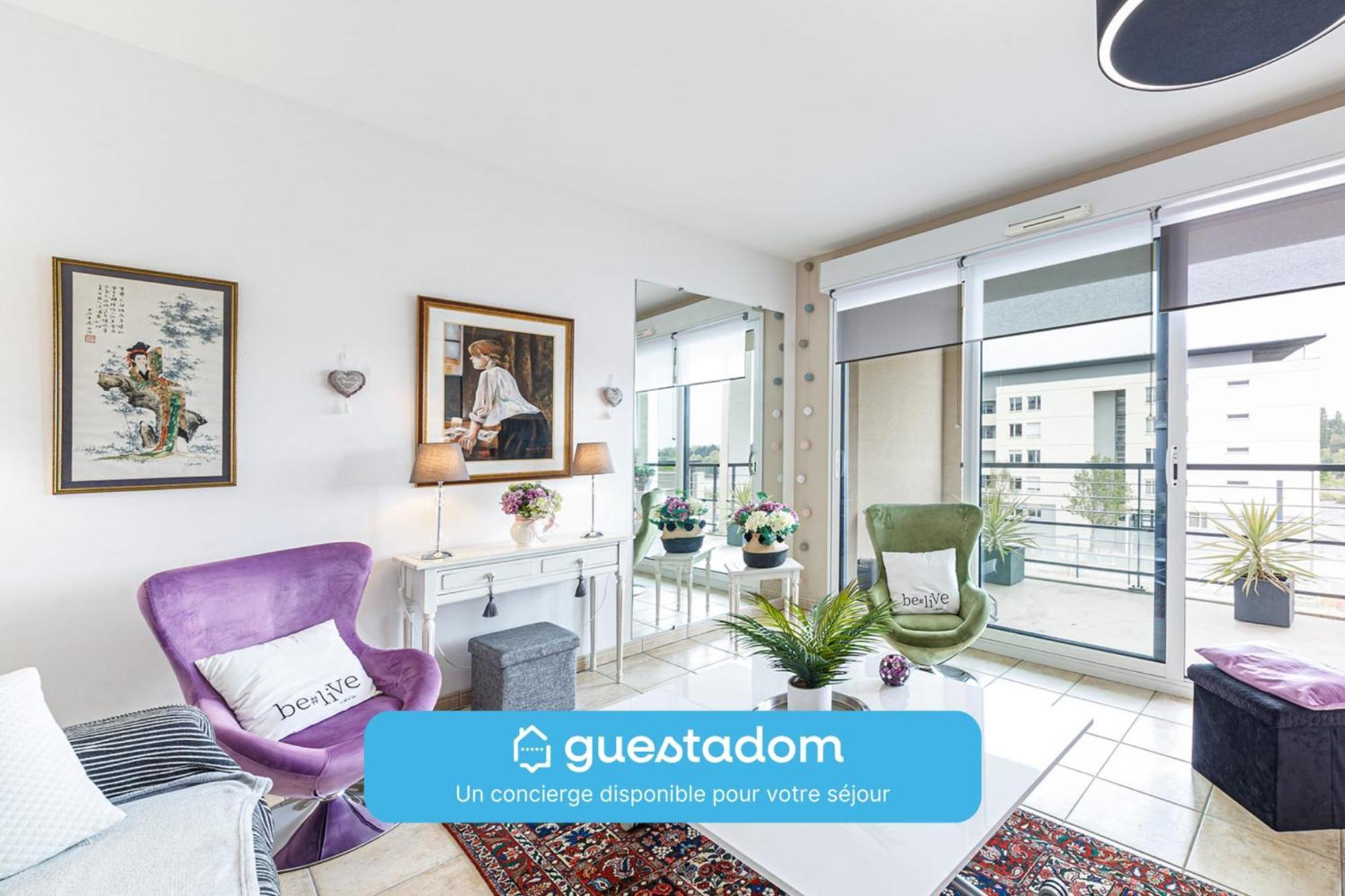 L'Aragon Wifi Balcon Vue La Maine Lägenhet Angers Exteriör bild